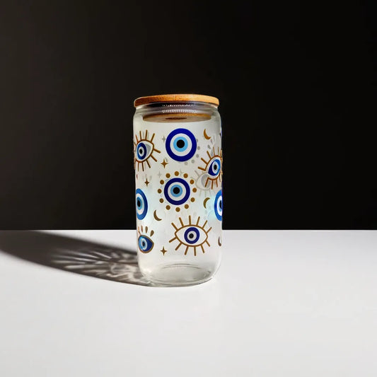 Mystical and Enchanting Glass Tumbler - Evil Eye