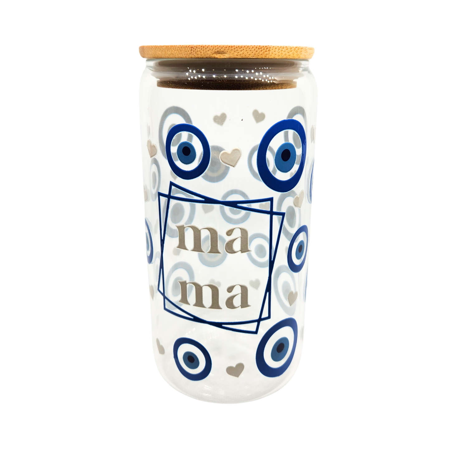 Mama Evil Eye Glass Tumbler: A Symbol of Protection & Love